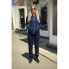 Купить Женский темно-синий прогулочный костюм деми Colors of California Classic Zip Hoodie, худи на молнии в Украине