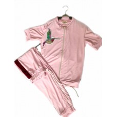 Женский летний прогулочный костюм Colors of California светло-розовый