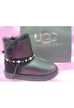 Купить UGG Classic Mini Renn Leather All Black В Украине