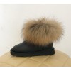 Купить UGG Classic Mini Fur Fox Black в Украине
